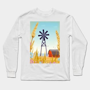 Farmyard Windmill Long Sleeve T-Shirt